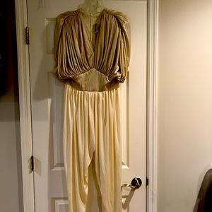 Woman’s formal jumpsuit.  Prom or party wedding guest etc